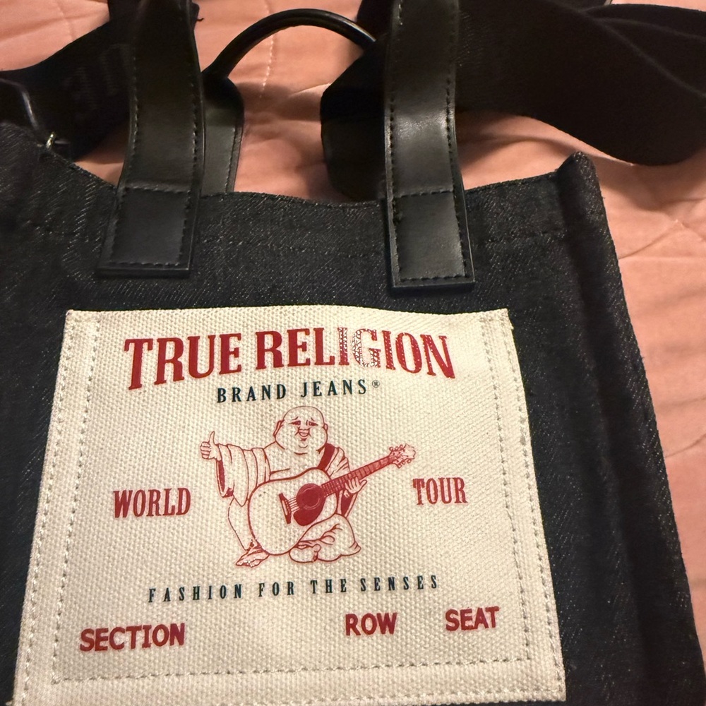 True Religion Red and Blue Graphic bag